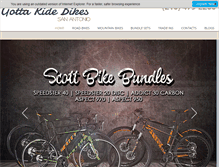 Tablet Screenshot of gottaridebikes.com